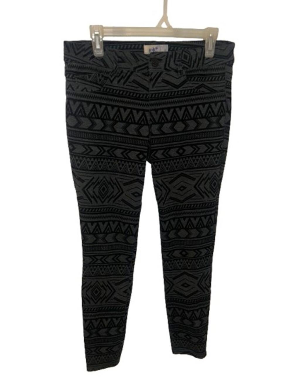 JOLT Aztec Tribal Jeans - BLACK - 11